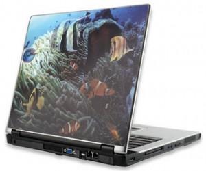 3-D Notebook Computer Skin Fits Most Widescreens To 15.4 inch Color Tropical Reef, 422802