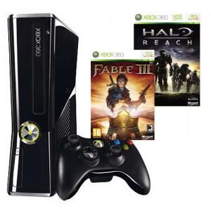 Consola XBOX 360 Premium System 250GB + Halo Reach + Fable III
