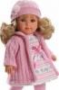 Doll Elena With Pink Coat, Size 35 Cm, Ll53509
