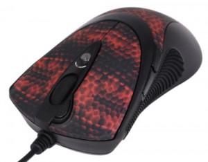 Mouse A4tech XL-740K,3-Fire Extra High Speed Oscar Editor Laser Mouse USB (Red Snake C, XL-740K