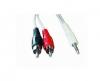 Cablu audio st (jack to rca),  2.5m,
