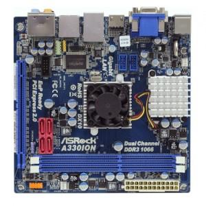 Placa de baza ASRock NVIDIA MCP7A-ION with Dual Core CPU Atom 330 ON BOARD, S.775, 2xDDRIII1066 Dual , A330ION