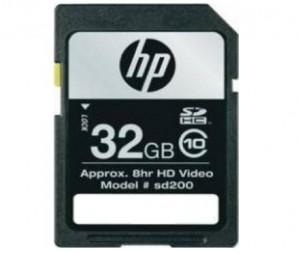 Card SDHC 32GB HP, class 10  SD32GBHC10HP-EF