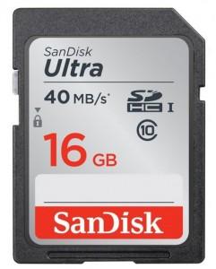 Card Ultra SDHC SanDisk, 16 gb, Class 10, SDSDUN-016G-G46