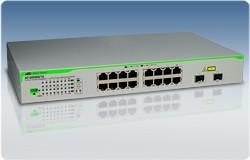 Switch Allied Telesis 16 port 10/100/1000TX WebSmart switch with 2 SFP bays (Eco version), AT-GS950/16-RK