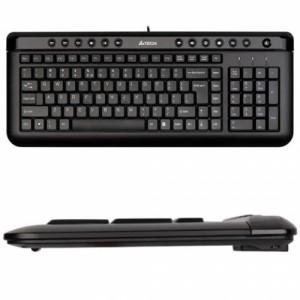 Tastatura A4Tech KL-40, X-Silm Keyboard PS/2 (US layout) (Black), KL-40