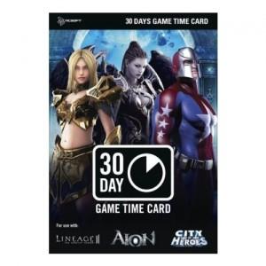 Card NC Soft 30 Zile Pre-paid card pentru jocurile online de la NCSoft, G5552