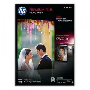 HP Premium Plus Glossy Photo Paper-50 sht, CR674A