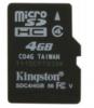 Micro secure digital card high capacity 4gb (microsd hc card) single
