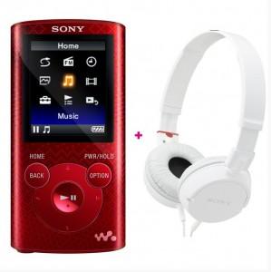 MP4 Player 8 GB Sony NWZ-E384R + casti cadou, MP3, 30 ore
