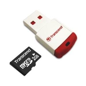 Card memorie Transcend  2GB micro SD, TS2GUSD-P3