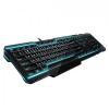Gaming keyboard razer tron, light and sound effects,