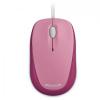 Mouse microsoft compact, optic, usb, mac/win, roz, 3 butoane,