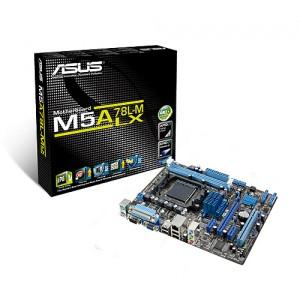 Placa de baza ASUS AMD 760G (780L)/SB710 (SAM3,DDR3,VGA,SATA II,LAN,USB 2.0) u-ATX Box, M5A78L-M LX