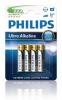 Baterii Philips eXtreme Life+ 4 Buc -Blister AAA (LR03), LR03E4B/10