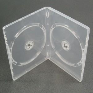 Carcasa 2 DVD slim transparent 7mm, QBOXDVROSL2TR