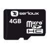 Card de memorie Serioux MicroSDHC 4GB  Class 4  Adaptor SDHC  Sftf04Ac04