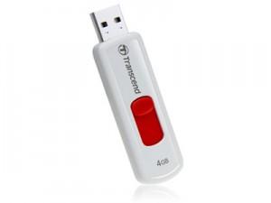 Flash Drive USB Transcend JetFlash 530, 4GB, White-Red, TS4GJF530