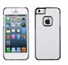 Husa iPhone 5 Feel n Touch Leather Look, Black + White, FTAPIP5LQW