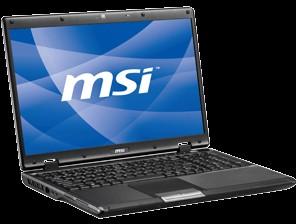 Laptop MSI CR500-473XEU 15.6 Inch HD+ LED cu procesor  Intel Dual Core T4500 2.3GHz, 2x2GB DDR2, 320GB (5400), Nvidia 8200M G, Negru CR500-473XEU