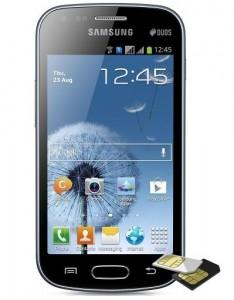 Telefon  Samsung Galaxy S Duos S7562, negru SAMS7562BLK