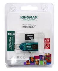 Card de Memorie Kingmax microSDHC 16GB Clasa 6 + MicroSD Reader, KM16GMCSDHC6CR