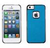 Husa iPhone 5 Feel n Touch Leather Look, Black + Blue, FTAPIP5LQB