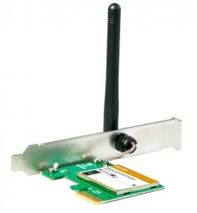 Placa retea Tenda PCI-E, wireless N 150Mbps, antena fixa, W311E