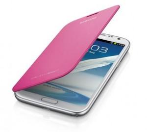 Husa Samsung Galaxy Note II N7100  Flip Cover, Pink, EFC-1J9FPEGSTD