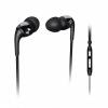 In Ear Mobile Phone Headset Philips The Pull with reinforced cable, Black, SHO1105BK/10