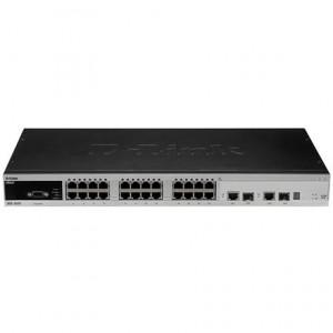 NET Switch xStack 24-port 10/100 Layer 2+ Managed Switch, 2 Gigabit+2 Combo DES-3528