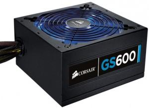 Sursa de alimentare Corsair GS600W, Gaming Series, 80+ Certified, Active PFC, ultra-quite 140mm fan,, CMPSU-600G