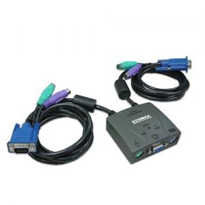 Switch KVM Edimax EK-PA2C, 2 porturi, PS2, EK-PA2C