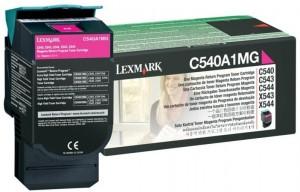 Toner Cartridge LEXMARK C540A1MG, MAGENTA, Return Program, 1.000 pages, C540A1MG
