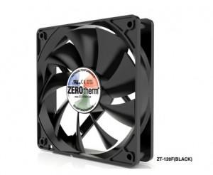 Ventilator ZEROtherm ZT-120F Black Premium Fan 120mm, Fluid Dynamic Bearing, 1300 RPM, ZT-120F-BLK
