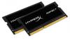 Memorie Kingston HyperX Impact Black, 8GB, 1600MHz, DDR3L, CL9, SODIMM (Kit of 2), 1.35V, HX316LS9IBK2/8