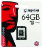 Card memorie Kingston Micro Secure Digital Card HIGH CAPACITY 64GB (microSDXC card) Class 10 w/o Adaptor, SDCX10/64GBSP