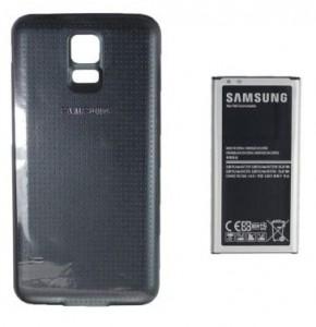 Extensie baterie Samsung, 3500mAh + capac pentru Samsung Galaxy S5 G900, Black, EB-EG900BBEGWW