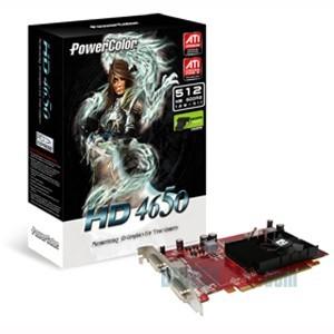 Placa video PowerColor Ati Radeon HD4650, 1GB, DDR3, 128bit, HDMI, PCI-E, AX4650 1GBK3-H