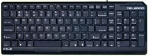 Tastatura E-Blue Delgado USB ultra-slim chocolate keyboard, structura rezistenta la apa, timp, EKM064BK