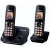 Telefon Panasonic Dect Twin KX-TG6612FXT cu 2 receptoare, Caller ID, Negru