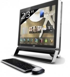 All-In-One Aspire Acer Aspire Z5771 (Touch Screen), diagonala 23 Inch FHD,  Intel Core i5-3450S IvyBridge, 8GB DDR3, 1TB 7200 rpm, NVIDIA GT620 2GB + TV tuner + remote, DQ.SL1EX.002