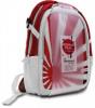 Backpack CANYON for notebooks 15.6 Inch, White-Red with Red Rising Sun, CNL-NB07J