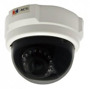 Camera IP ACTi, 5MP Indoor Dome with D/N, IR, Basic WDR, Fixed lens, f3.6mm/F1.8, H.264, 1080p/30fps, DNR, PoE, E54