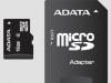 Card memorie A-DATA MicroSDHC, Cls 4, 16GB, adaptor SD, AUSDH16GCL4-RA1