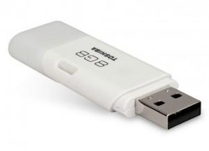 Memorie stick USB  8GB TOSHIBA HAYABUSA WHITE, THNU08HAY