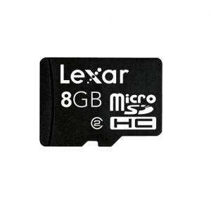 Card memorie Lexar MicroSDHC 8GB, Class 2 + adaptor SD