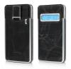 Huse Vetter Leather for iPhone 5s 5,  Caller ID Pouch Genuine Leather,  Black CLCIVTIP5SD