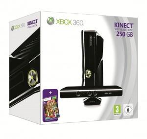 Consola Microsoft Xbox 360 slim 250GB Kinect bundle, MST-XB-X250KNT