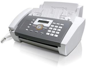 Fax inkjet cu telefon Philips IPF525, viteza modem 14.4 Kbps, capacitate alimentator documente 100 pagini